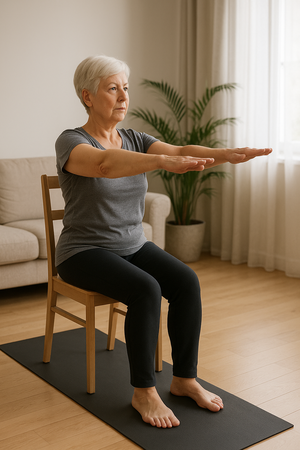 Stuhl pilates: sanfte Übungen für Anfänger und Senioren entdecken