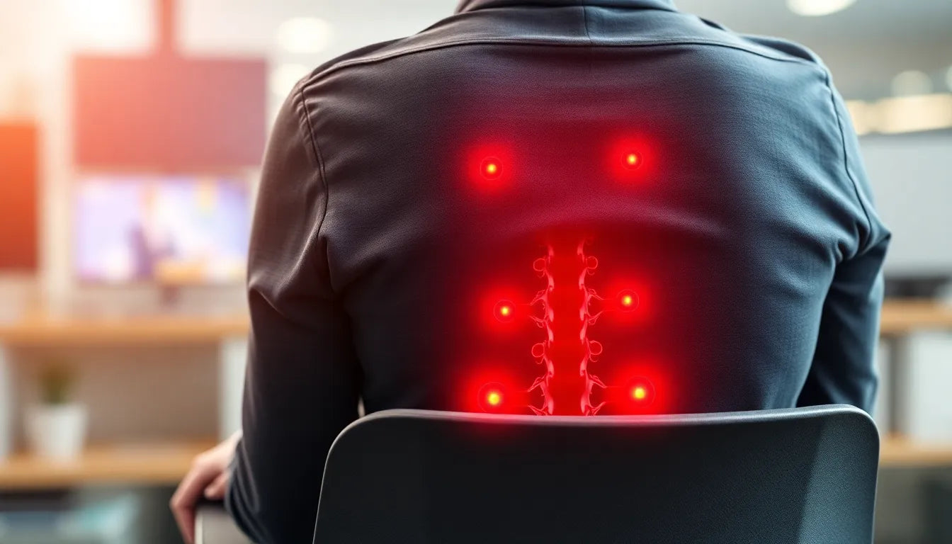 Finde Erleichterung bei Rückenschmerzen: Tipps für langes Sitzen