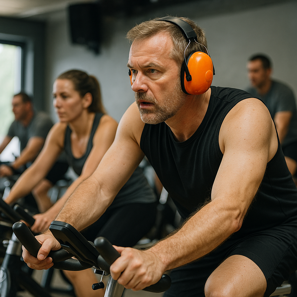Sicher spinnen: wie Sie Ihr Gehör vor Trainingslärm schützen