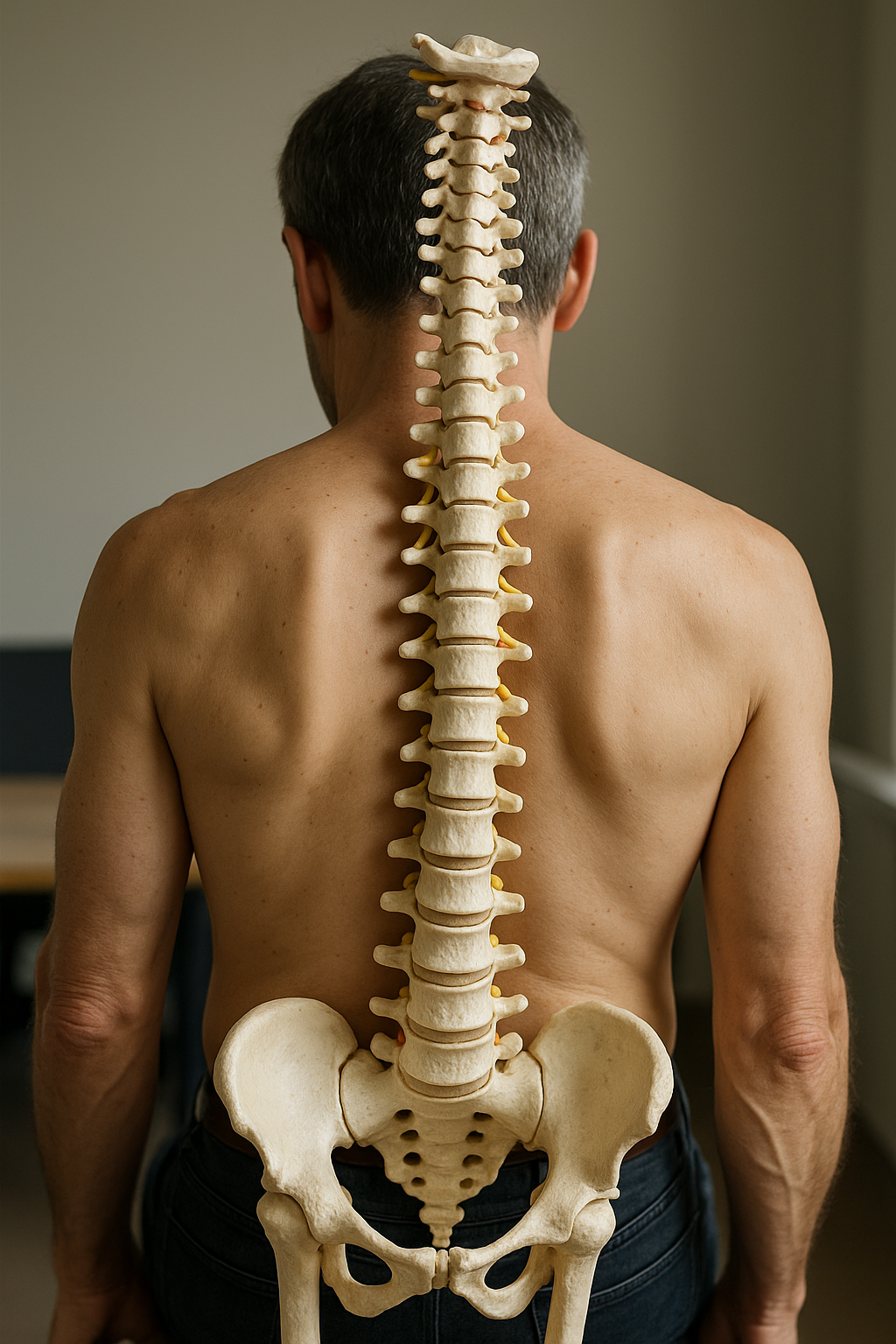 Rückenstärke durch eine gesunde wirbelsäule