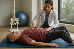 Übungsleser: sanfte Übungen für einen starken Rücken nach Wirbelkollaps