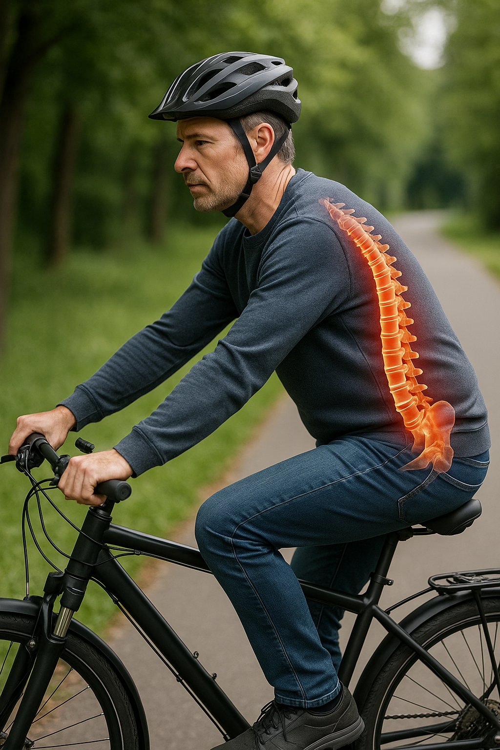Radfahren und Rückengesundheit: eine sanfte Stärkung für Ihre Wirbelsäule