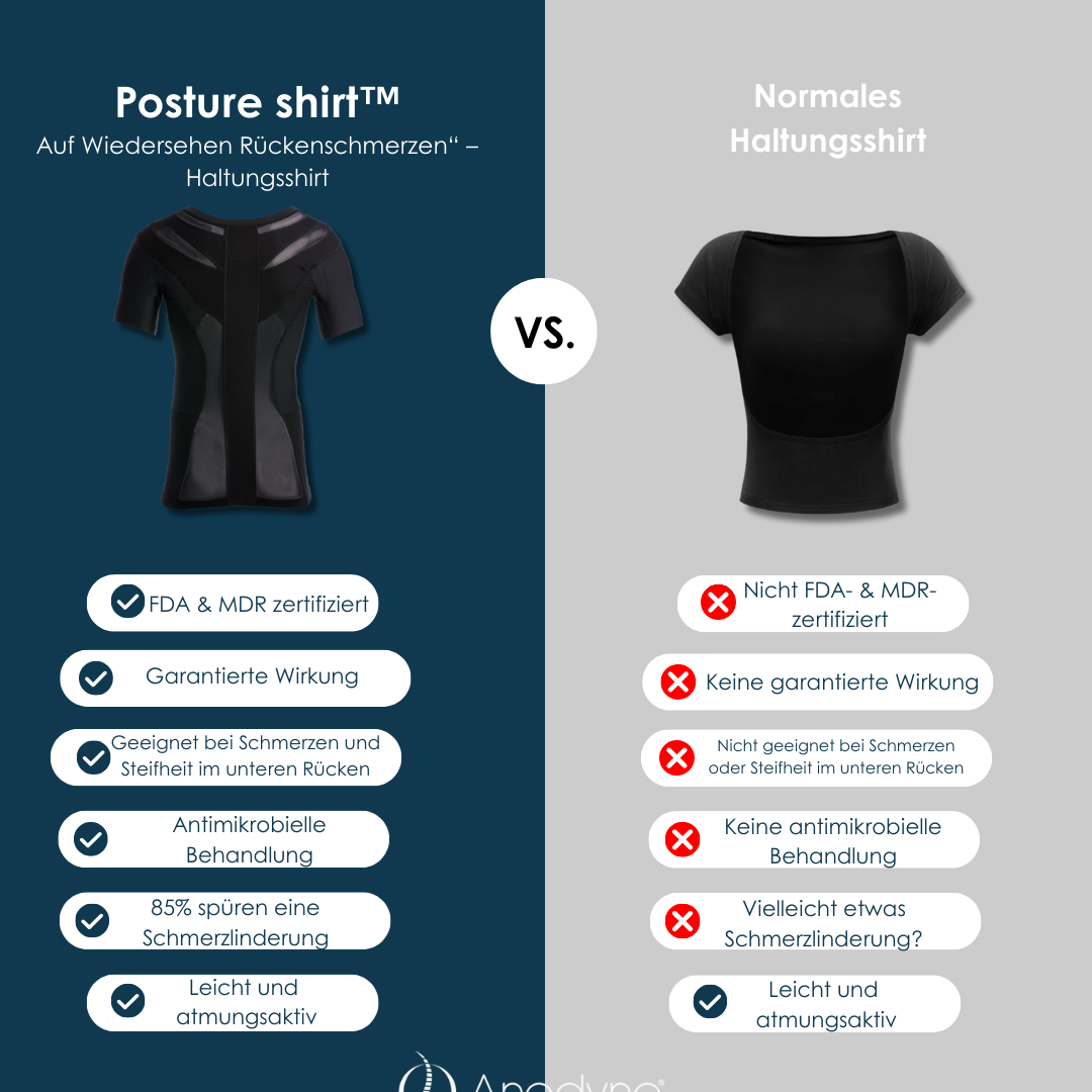 Maglietta Posture™ da donna con cerniera - Nero