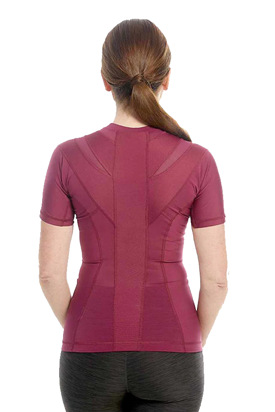 Maglietta Posture™ da donna - Borgogna