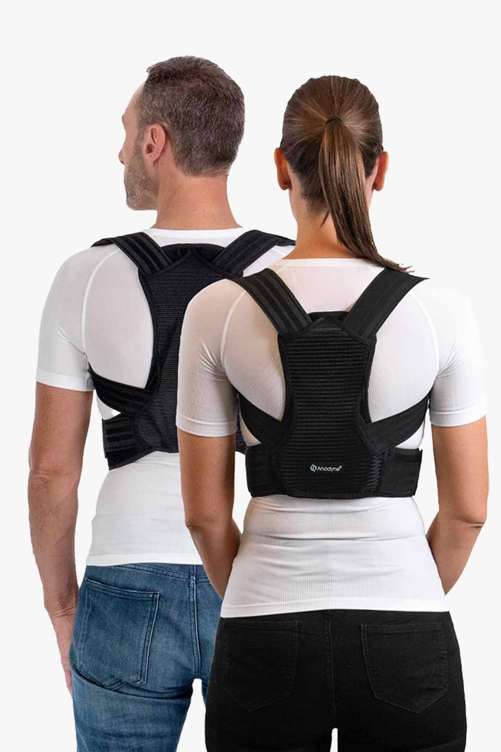 Gilet Correcteur De Posture Homme - Sans Manches, Compression, Dos Droit, Noir/blanc/gris - 2