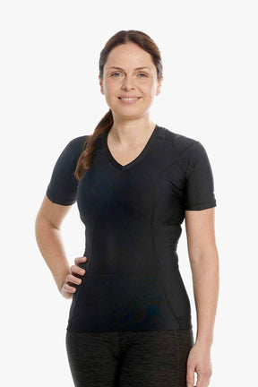 technologie posture shirt für damen schwarz pullover