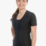 schwarzes Reißverschluss posture shirt zur Haltungskorrektur